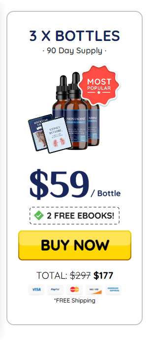 prostadine Price 3 Bottles